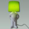 Mr. P Lampe One Man Shy weiss/grün