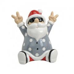 Keramikfigur Rocking Santa