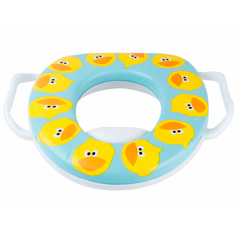 MOVCE Toilettensitz Für Kinder - Gepolsterter WC-Sitz Mit Spritzschutz & Haltegriff