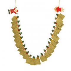 Adventskalender mit Jute-Säckchen