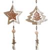 Hänge-Dekoration im 2-er Set Stern und Tanne