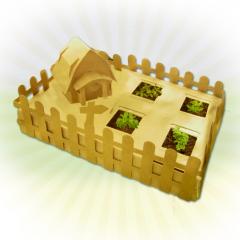 Geschenkwichtel - Mini Kräutergarten Die Kräuter-Farm für die Fensterbank