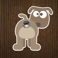 Türspion-Sticker Hund