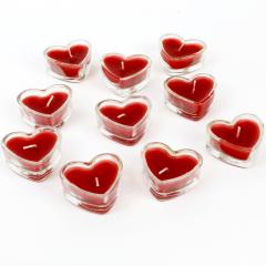 Teelichter in Herzform