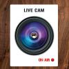 Türspion-Sticker Live Cam