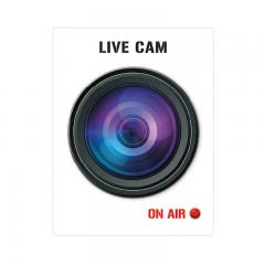 Türspion-Sticker Live Cam
